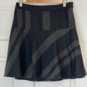 Banana Republic Navy/Gray Plaid Skirt
